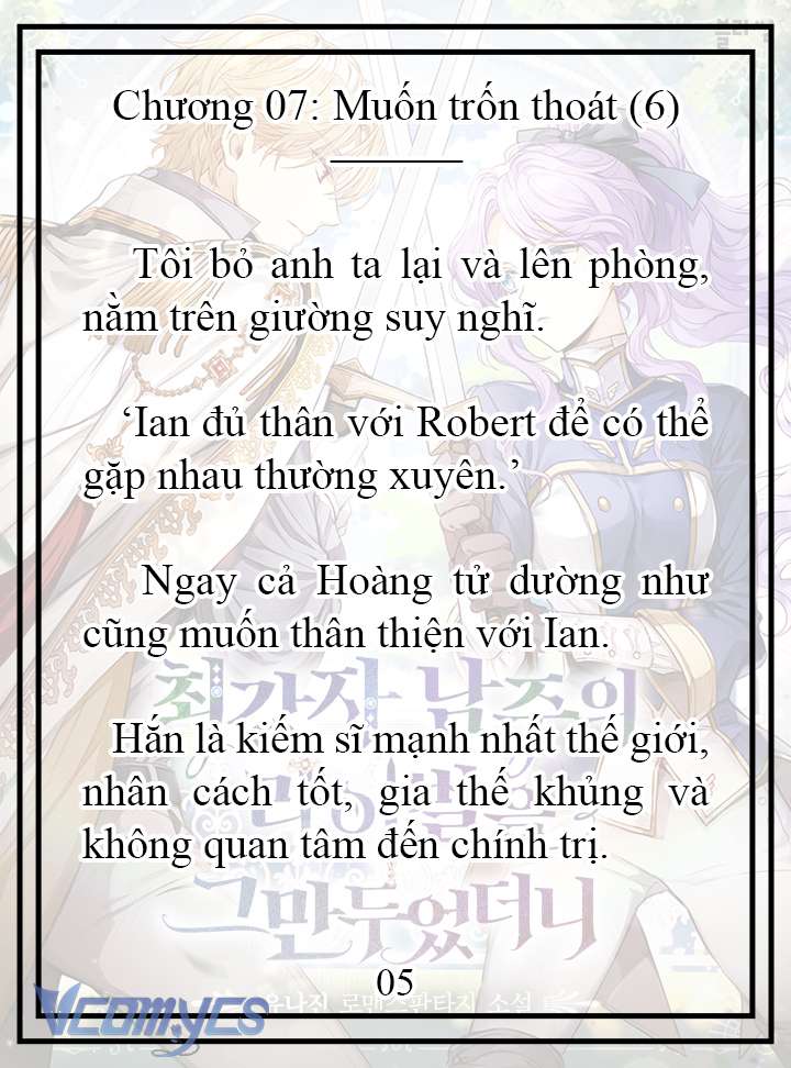 [Novel] Tôi Không Còn Là Đối Thủ Của Nam Chính Chap 7 - Trang 2