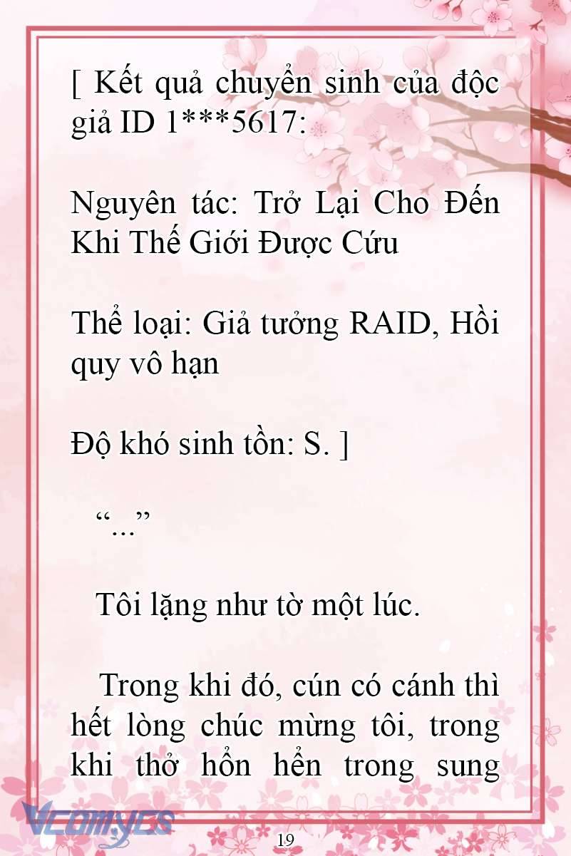 [Novel] Đặc Quyền Của Người Chuyển Sinh Chap 1 - Trang 2