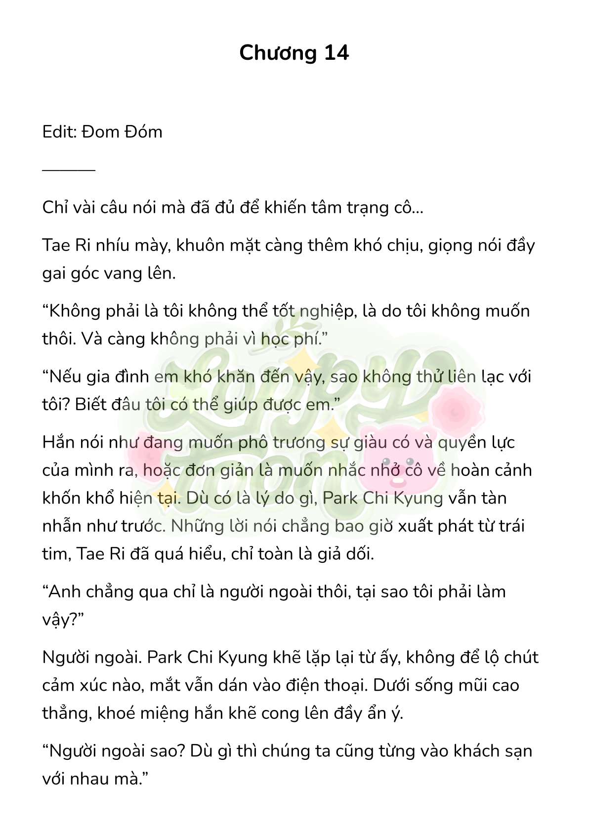 [Novel] Gửi Kẻ Xa Lạ Phản Bội Đạo Đức Chap 14 - Next Chap 15