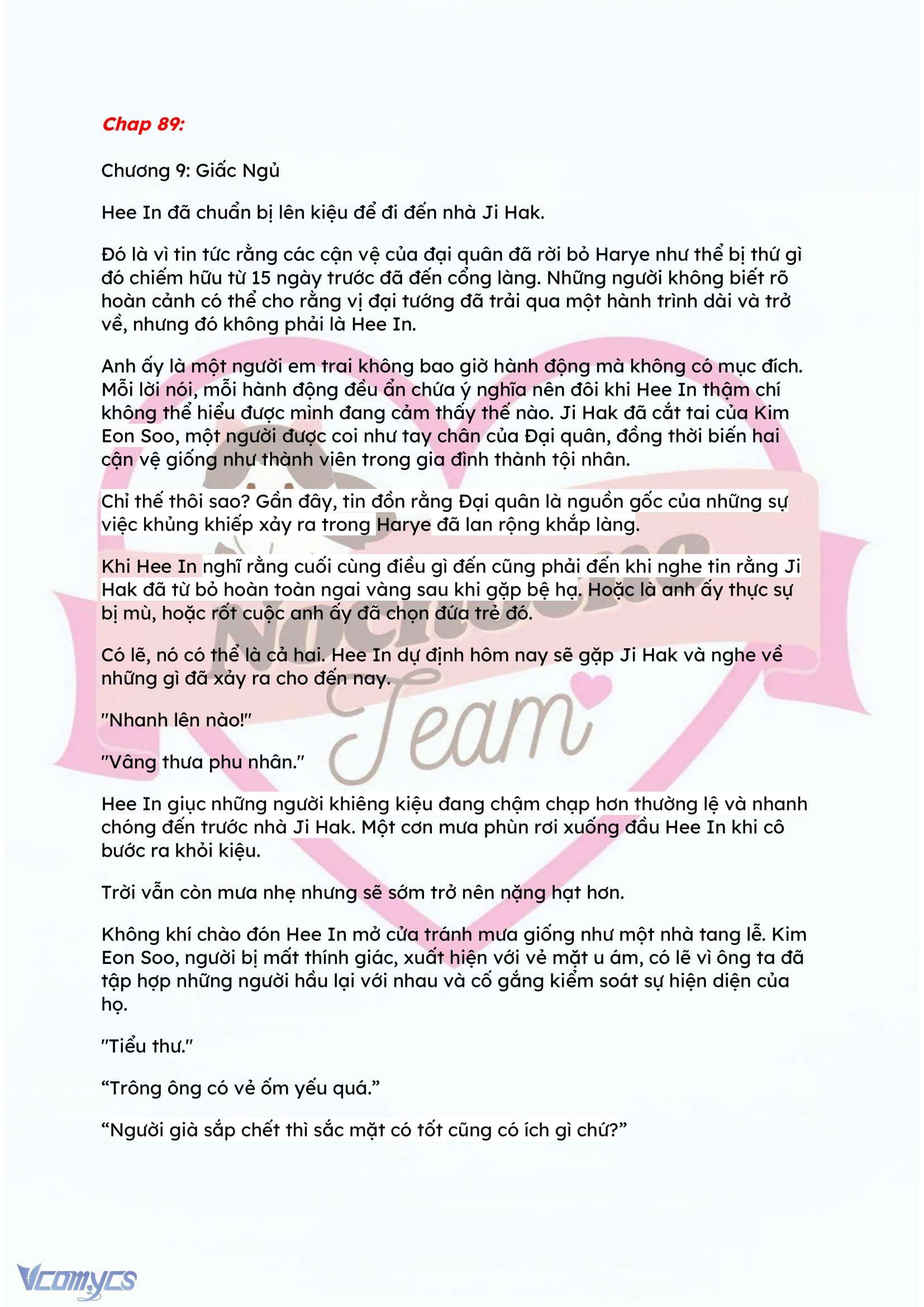 [FULL] [NOVEL] ĐÊM HỖN LOẠN Chap 89 - Next Chap 90