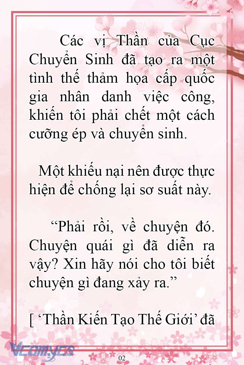 [Novel] Đặc Quyền Của Người Chuyển Sinh Chap 7 - Trang 2