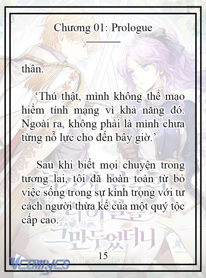 [Novel] Tôi Không Còn Là Đối Thủ Của Nam Chính Chap 1 - Trang 2