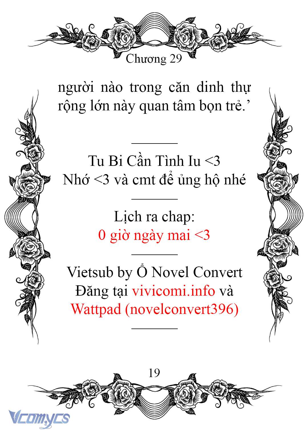 [Novel] Chào Mừng Đến Với Dinh Thự Hoa Hồng Chap 29 - Next Chap 30