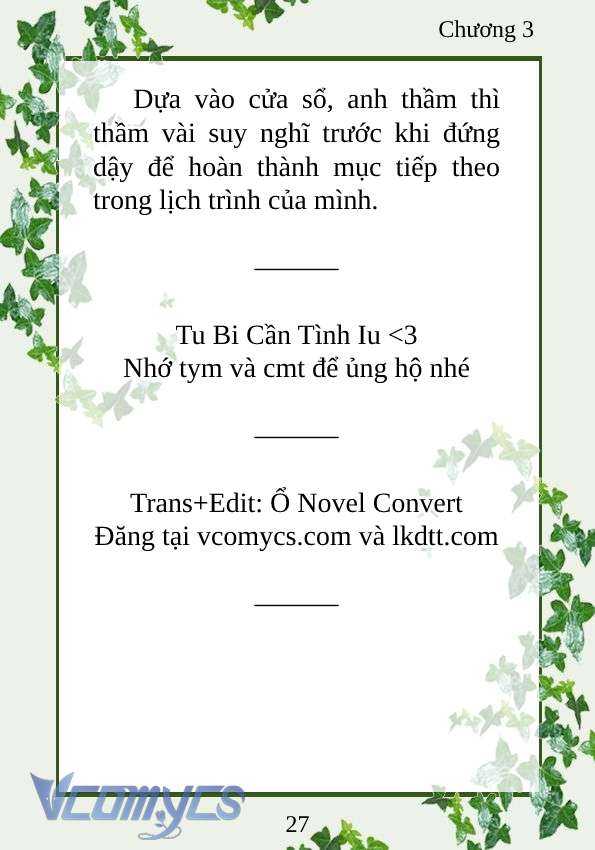 [Novel] Trở Thành Em Gái Của Nam Chính Tiểu Thuyết Đam Mỹ Chap 3 - Trang 2