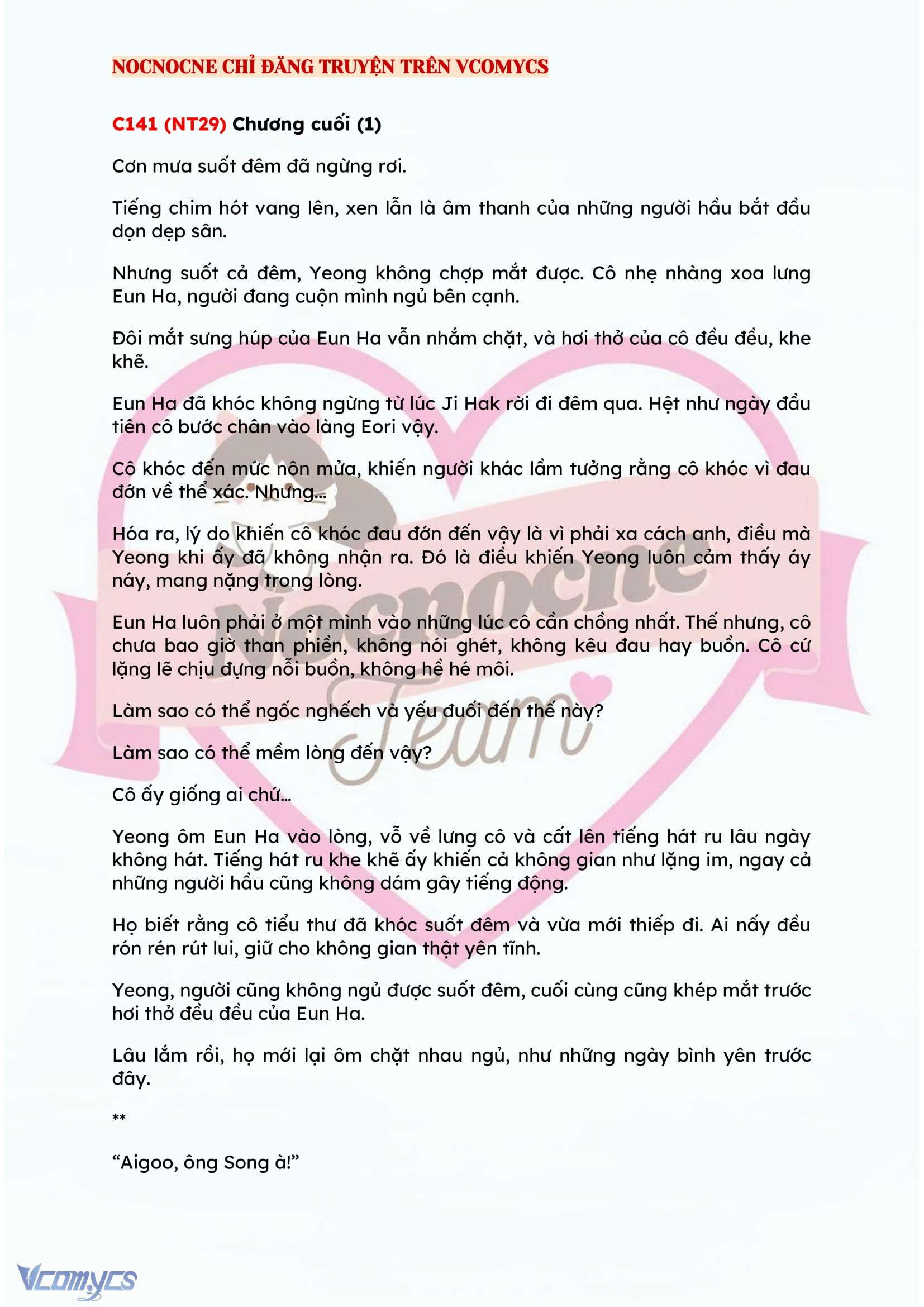 [NOVEL] ĐÊM HỖN LOẠN Chap 141 - Next Chap 142