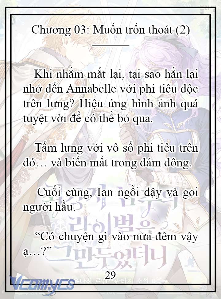 [Novel] Tôi Không Còn Là Đối Thủ Của Nam Chính Chap 3 - Trang 2