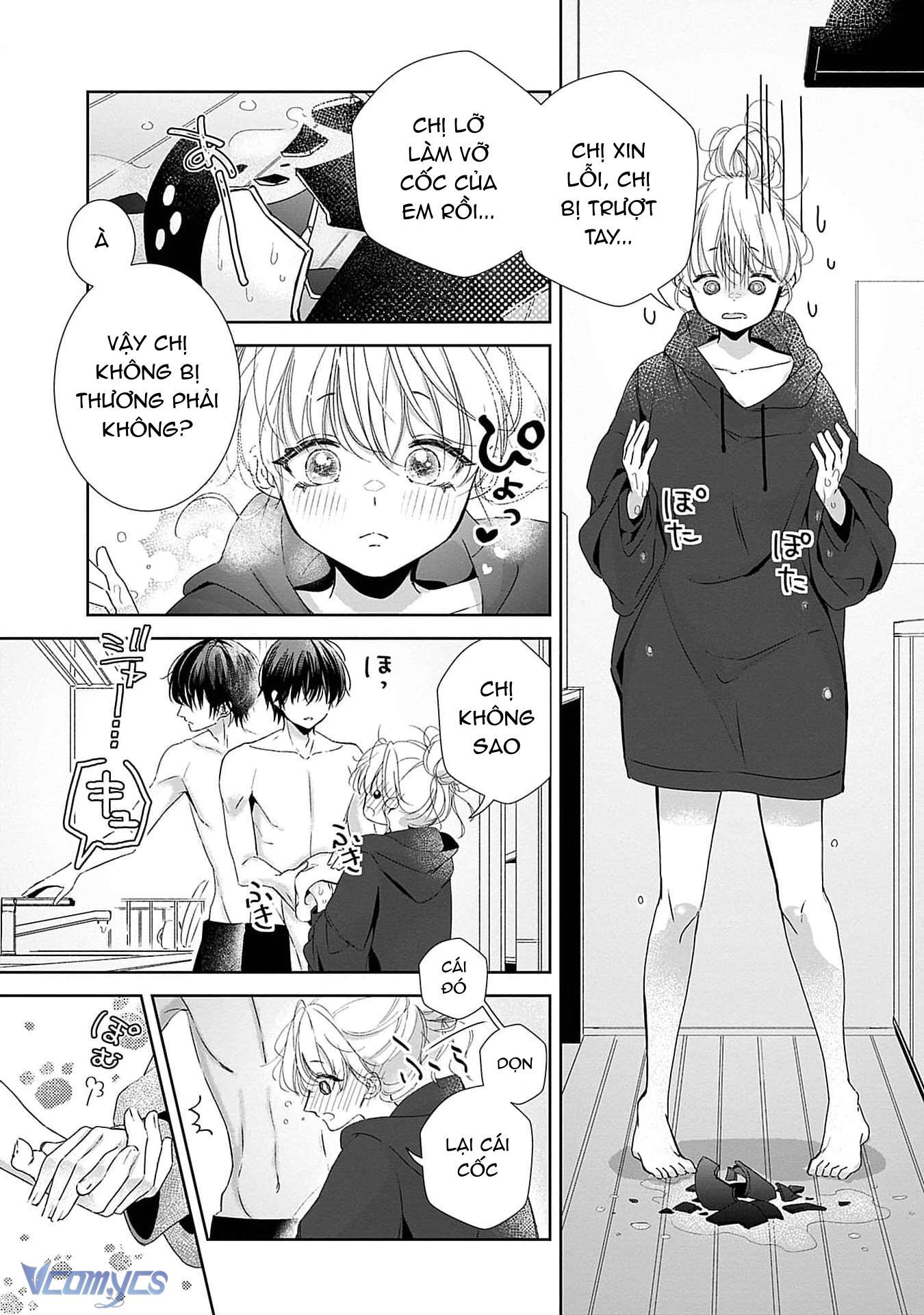 [18+]Bị Em Trai Nhà Bên Dụ Dỗ Rồi!!! Chap 7 - Trang 2