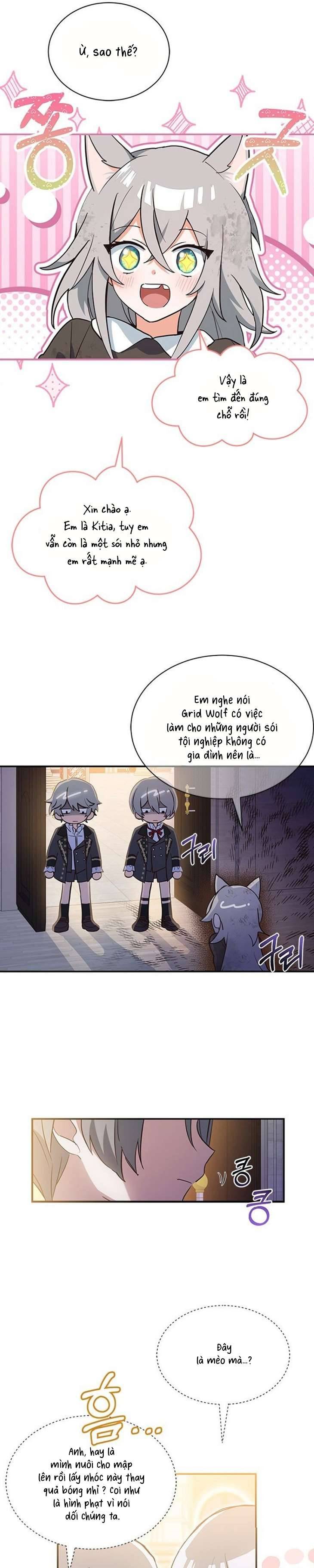 Mèo con được gia tộc sói nhận nuôi? Chapter 1 - Trang 3