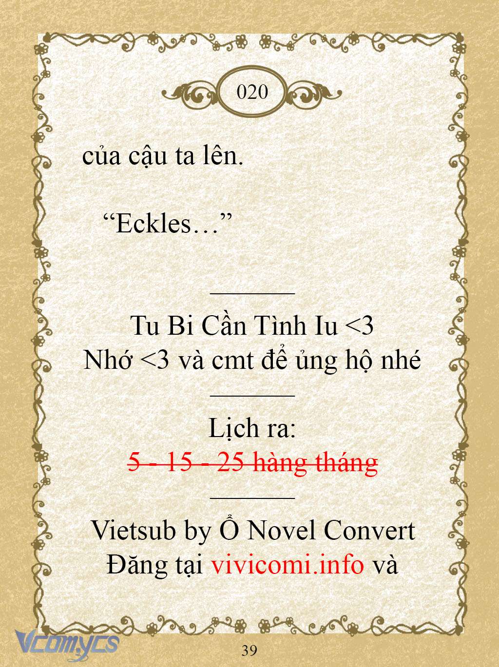 [Novel] Kẻ Phản Diện Được Định Phải Chết Chap 20 - Trang 2