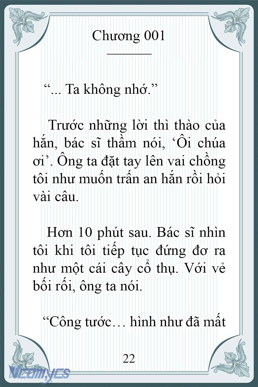 [Novel] Người Chồng Ghét Tôi Đã Mất Trí Nhớ Chap 1 - Trang 2