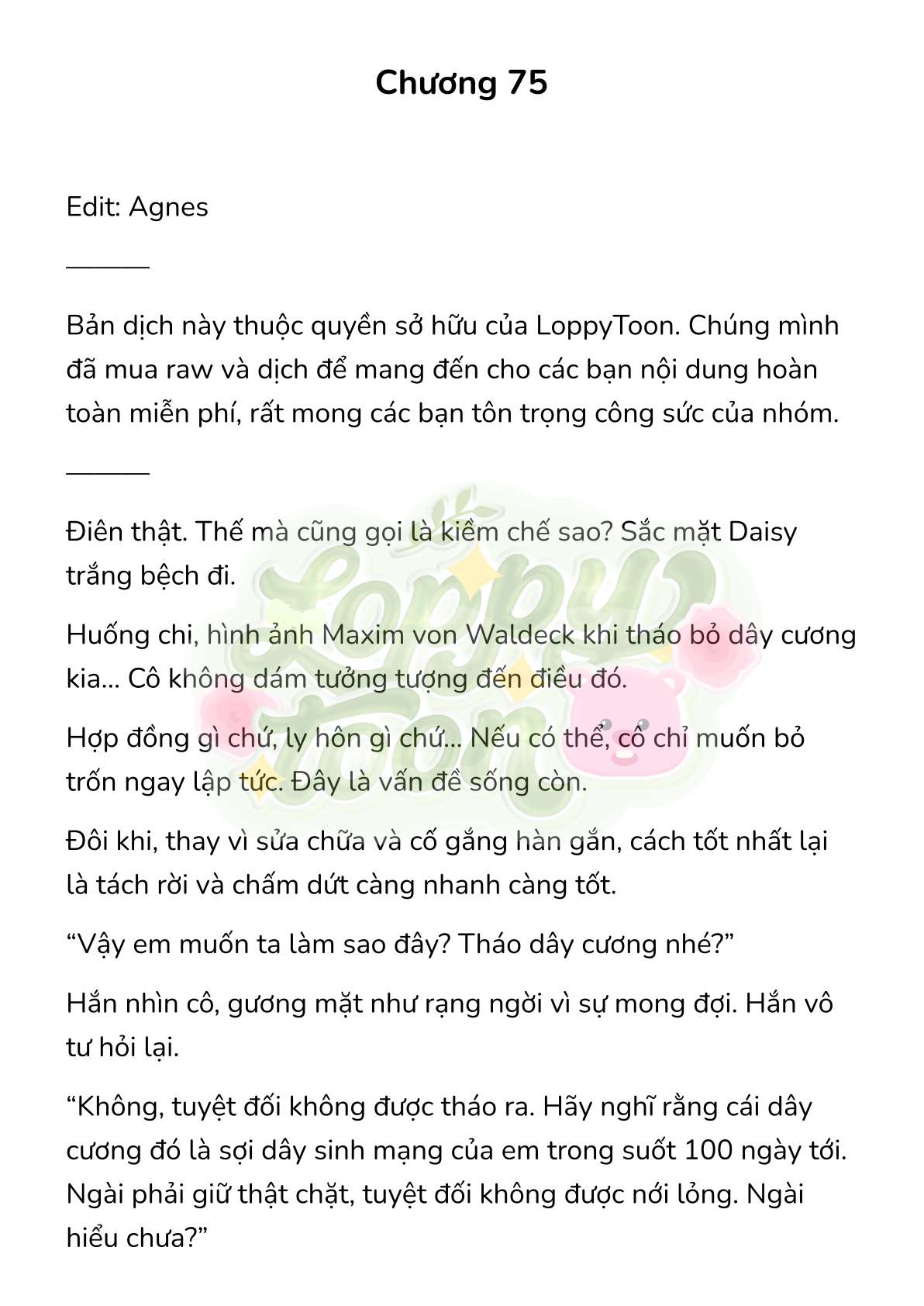 [Novel] Trận Chiến Ly Hôn! Chap 75 - Next Chap 76