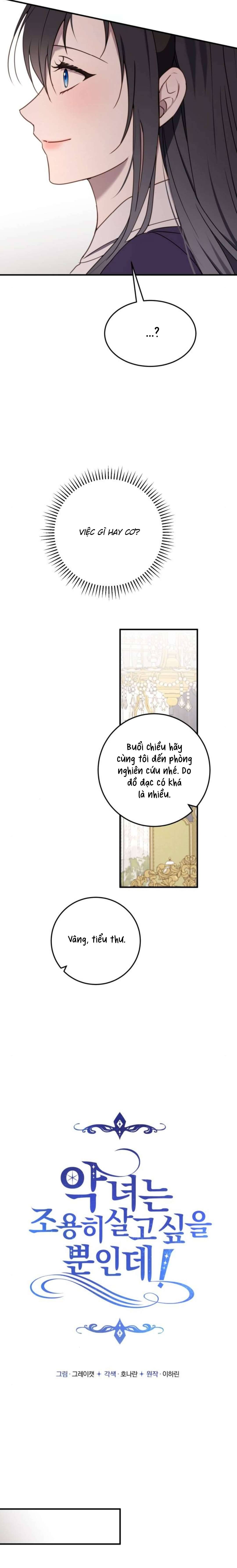 Ác Nữ Chỉ Muốn Sống Yên Bình Chapter 24 - Trang 4