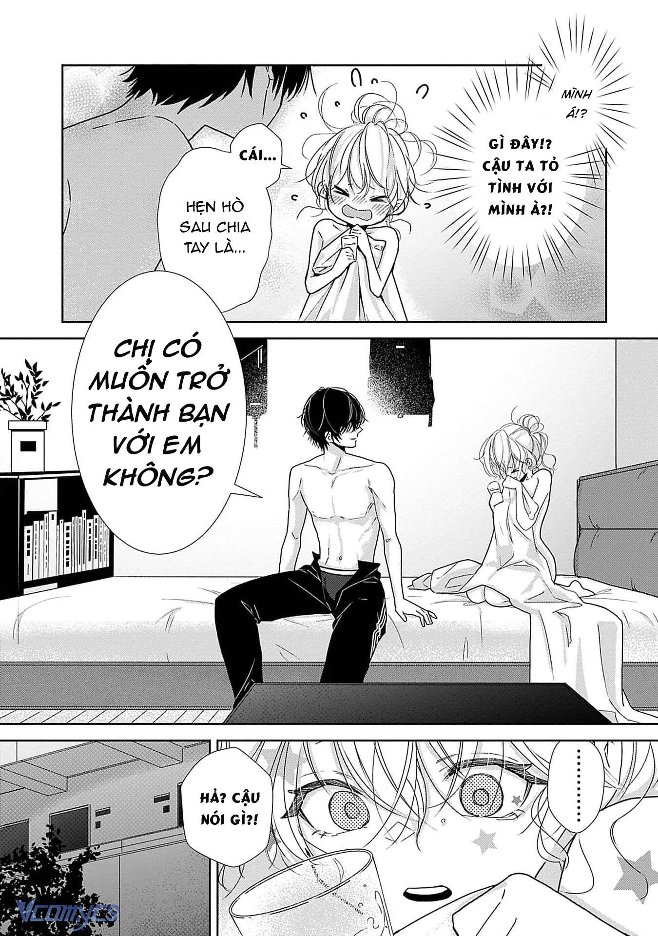 [18+]Bị Em Trai Nhà Bên Dụ Dỗ Rồi!!! Chap 2 - Trang 2