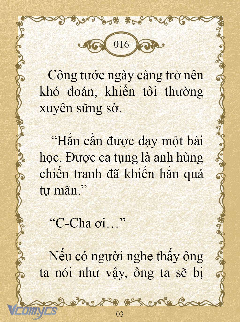 [Novel] Kẻ Phản Diện Được Định Phải Chết Chap 16 - Trang 2