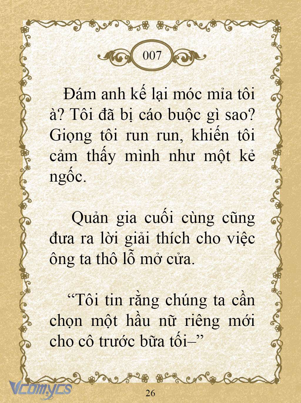 [Novel] Kẻ Phản Diện Được Định Phải Chết Chap 7 - Trang 2