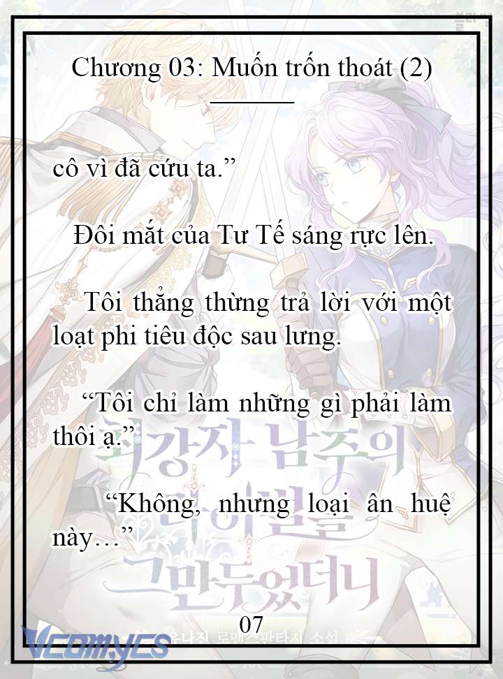 [Novel] Tôi Không Còn Là Đối Thủ Của Nam Chính Chap 3 - Trang 2