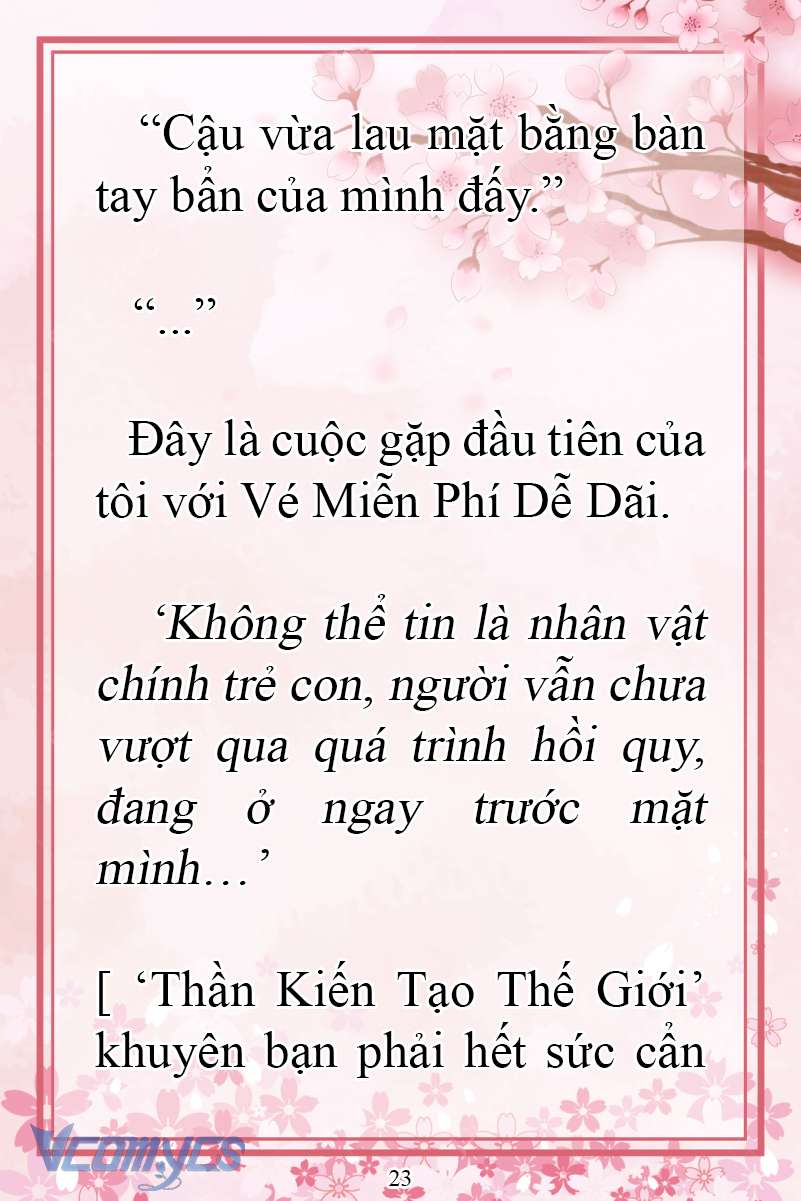 [Novel] Đặc Quyền Của Người Chuyển Sinh Chap 22 - Next Chap 23