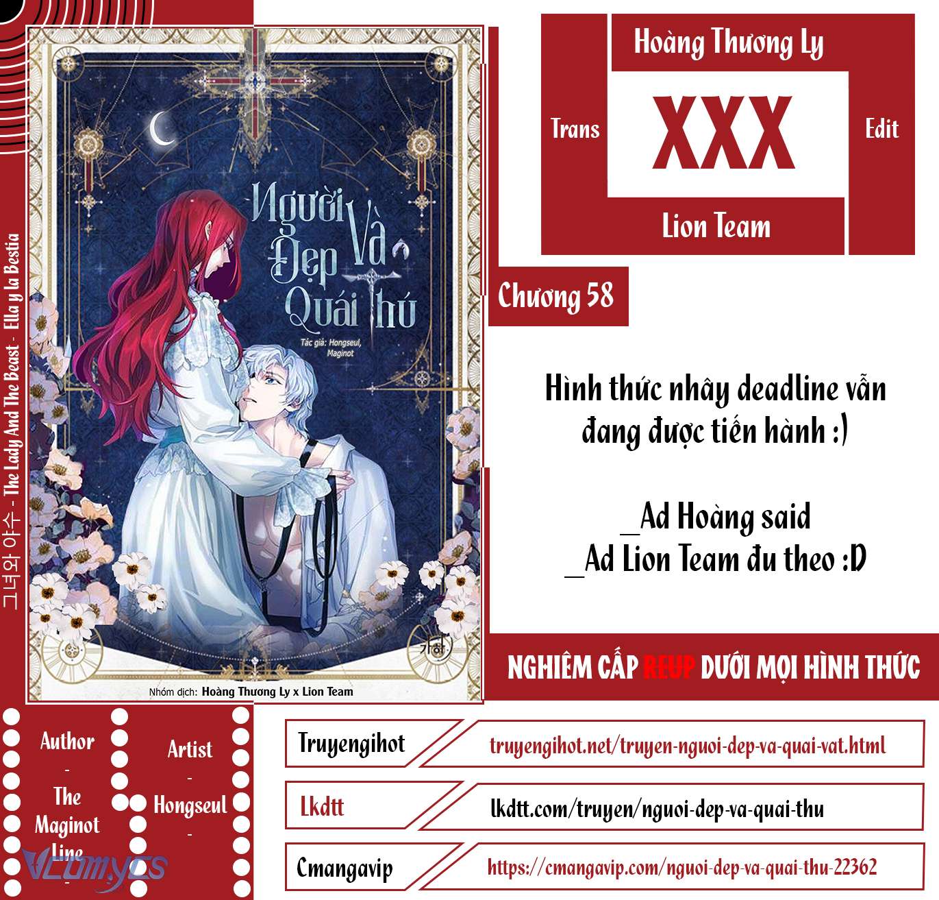 Người Đẹp Và Quái Thú Chap 58 - Next Chap 59