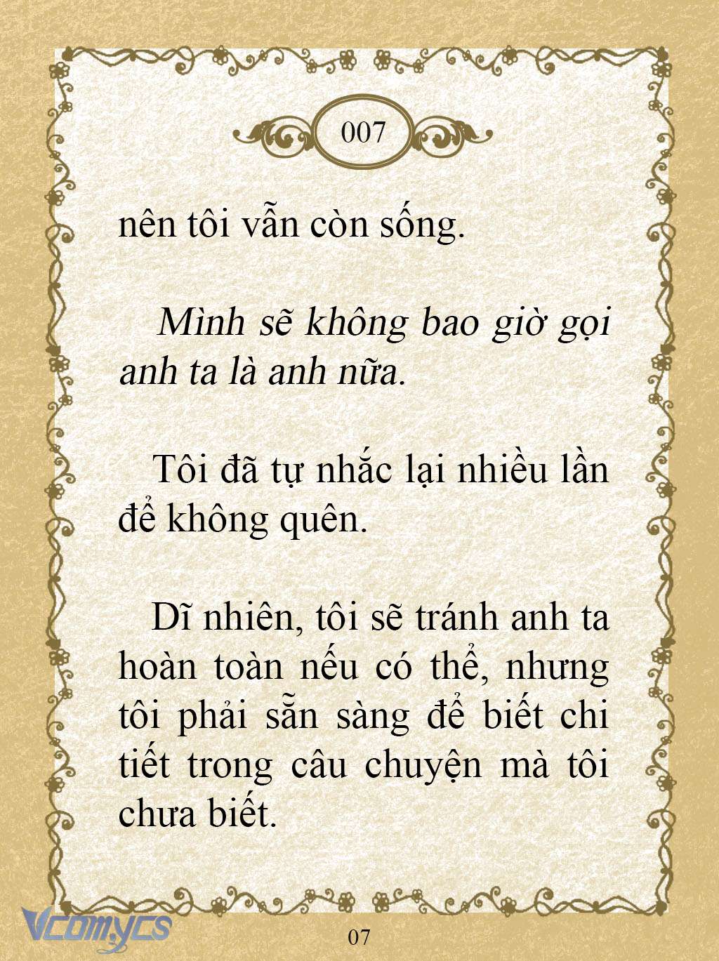 [Novel] Kẻ Phản Diện Được Định Phải Chết Chap 7 - Trang 2