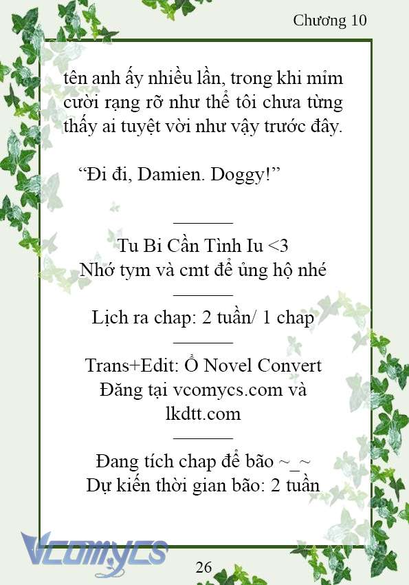 [Novel] Trở Thành Em Gái Của Nam Chính Tiểu Thuyết Đam Mỹ Chap 10 - Trang 2