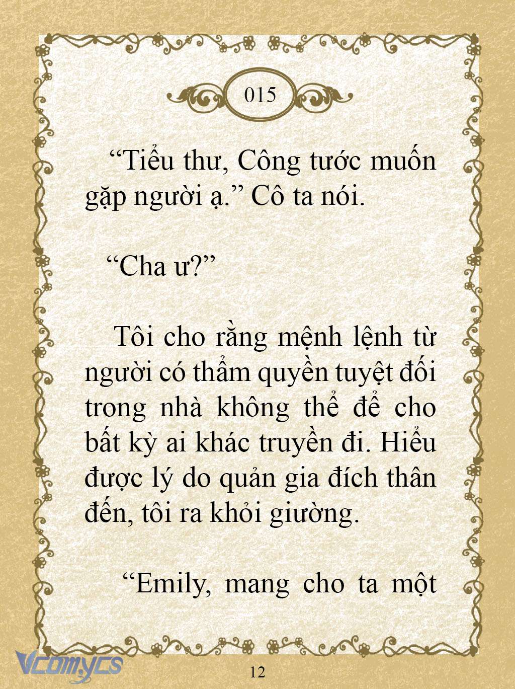 [Novel] Kẻ Phản Diện Được Định Phải Chết Chap 15 - Trang 2