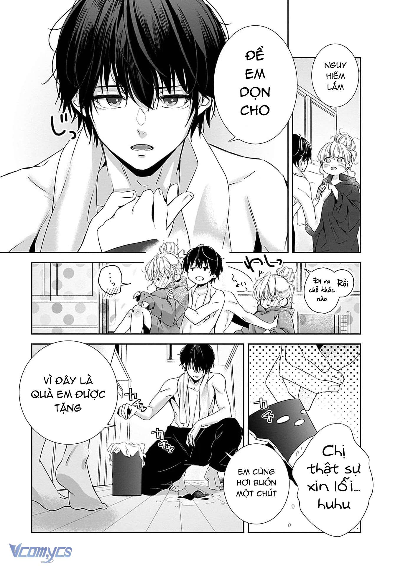 [18+]Bị Em Trai Nhà Bên Dụ Dỗ Rồi!!! Chap 7 - Trang 2