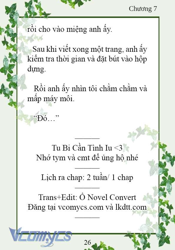 [Novel] Trở Thành Em Gái Của Nam Chính Tiểu Thuyết Đam Mỹ Chap 7 - Trang 2