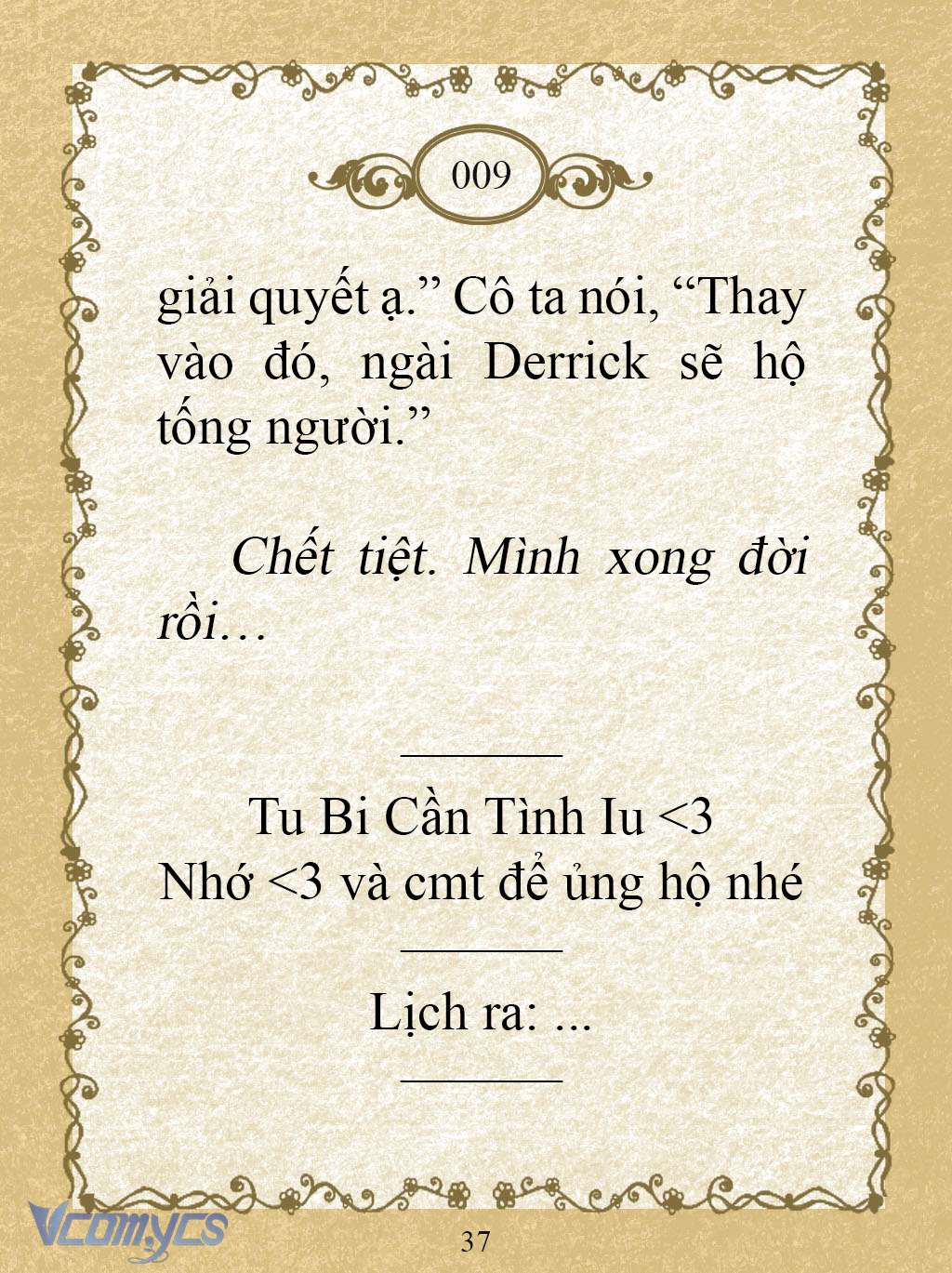 [Novel] Kẻ Phản Diện Được Định Phải Chết Chap 9 - Trang 2