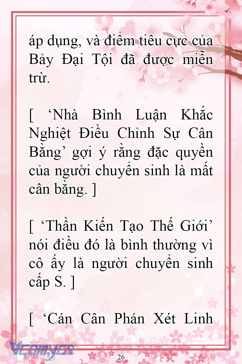 [Novel] Đặc Quyền Của Người Chuyển Sinh Chap 25 - Next Chap 26
