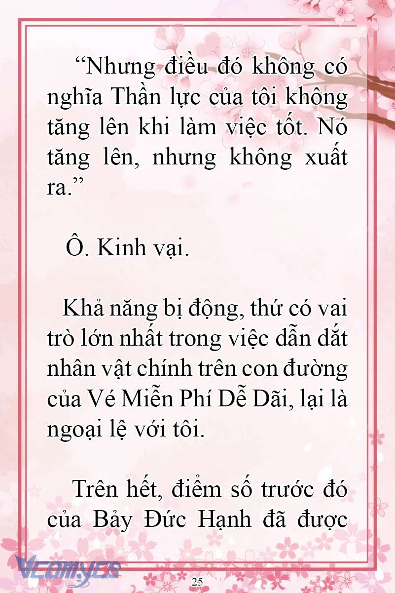 [Novel] Đặc Quyền Của Người Chuyển Sinh Chap 25 - Next Chap 26