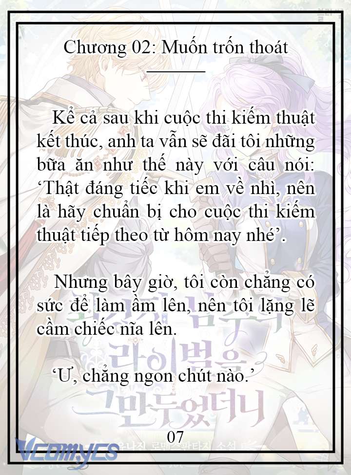 [Novel] Tôi Không Còn Là Đối Thủ Của Nam Chính Chap 2 - Trang 2