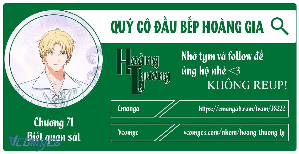Quý Cô Đầu Bếp Hoàng Gia Chap 71 - Trang 2