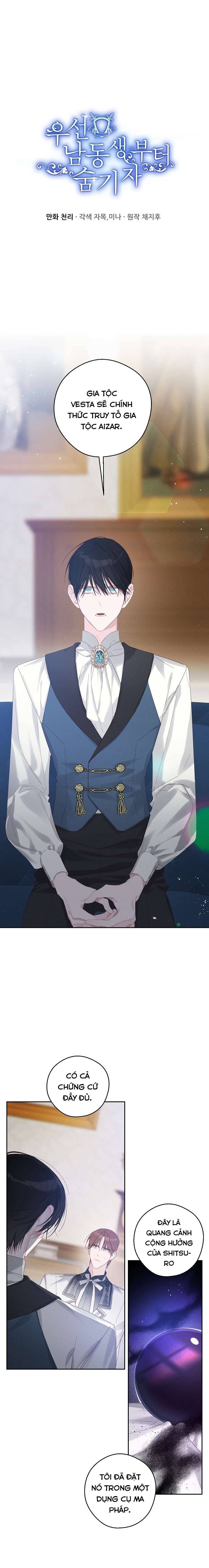 Trước Tiên Phải Giấu Em Trai Cái Đã! Chap 58 - Trang 2