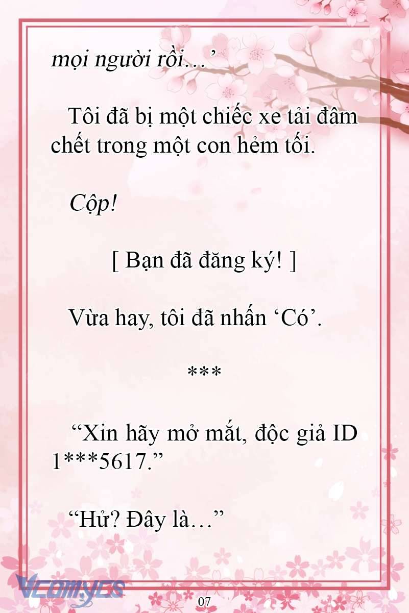 [Novel] Đặc Quyền Của Người Chuyển Sinh Chap 1 - Trang 2