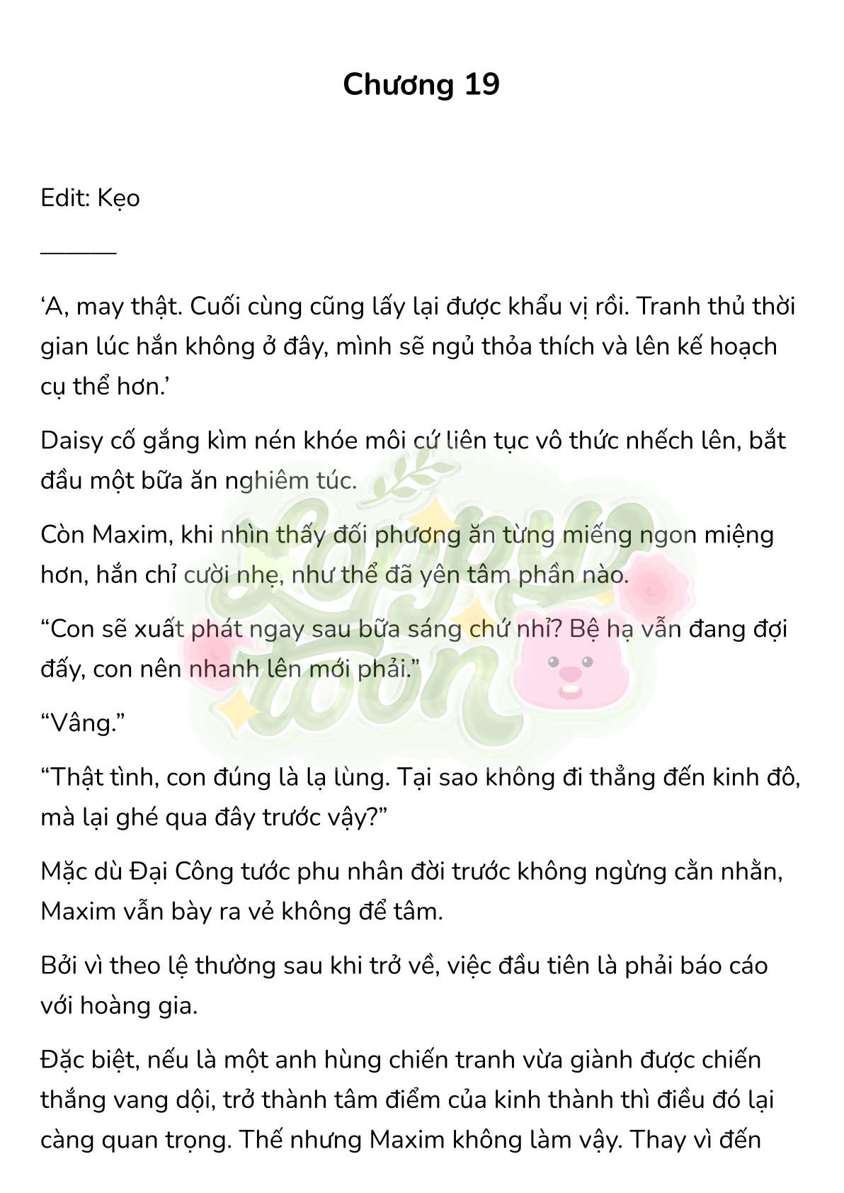 [Novel] Trận Chiến Ly Hôn! Chap 19 - Next Chap 20