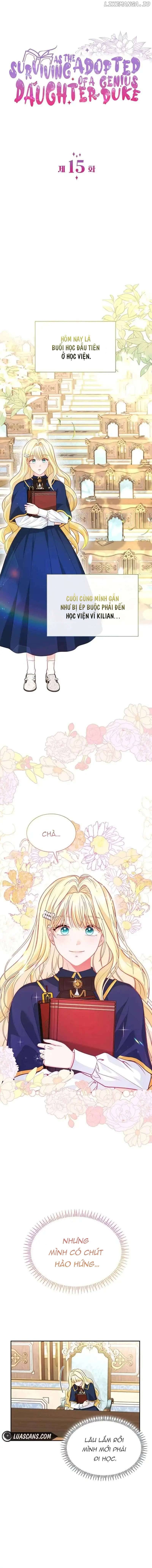 Sống xót với tư cách là con gái nuôi của nhà công tước thiên tài Chap chap15 - Trang 2