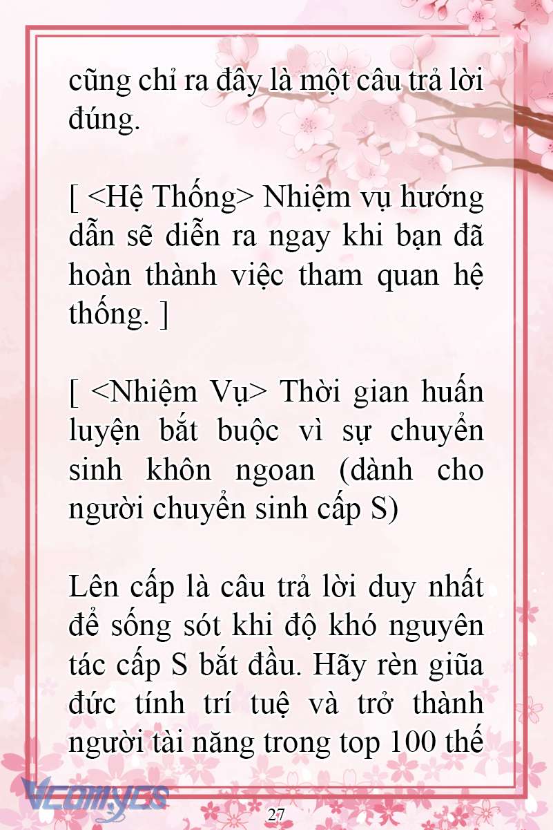 [Novel] Đặc Quyền Của Người Chuyển Sinh Chap 2 - Trang 2