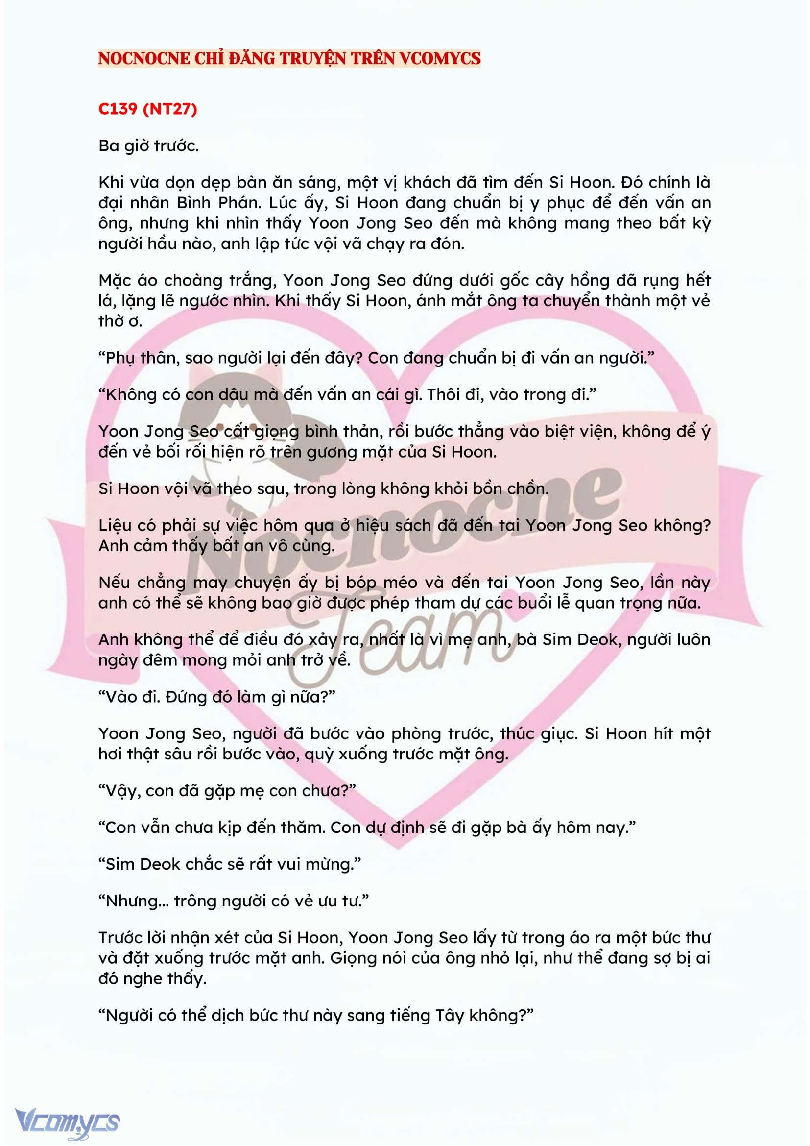 [FULL] [NOVEL] ĐÊM HỖN LOẠN Chap 139 - Next Chap 140