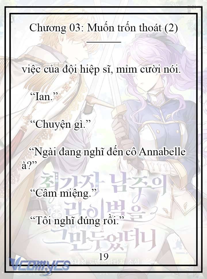 [Novel] Tôi Không Còn Là Đối Thủ Của Nam Chính Chap 3 - Trang 2