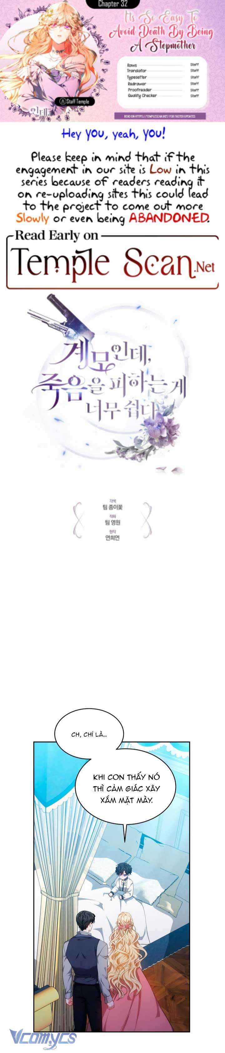 Dù Là Mẹ Kế Nhưng Tôi Thoát Khỏi Cái Chết Rất Dễ Dàng Chapter 32 - Next Chapter 33