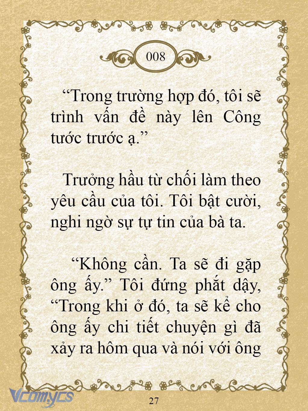 [Novel] Kẻ Phản Diện Được Định Phải Chết Chap 8 - Trang 2