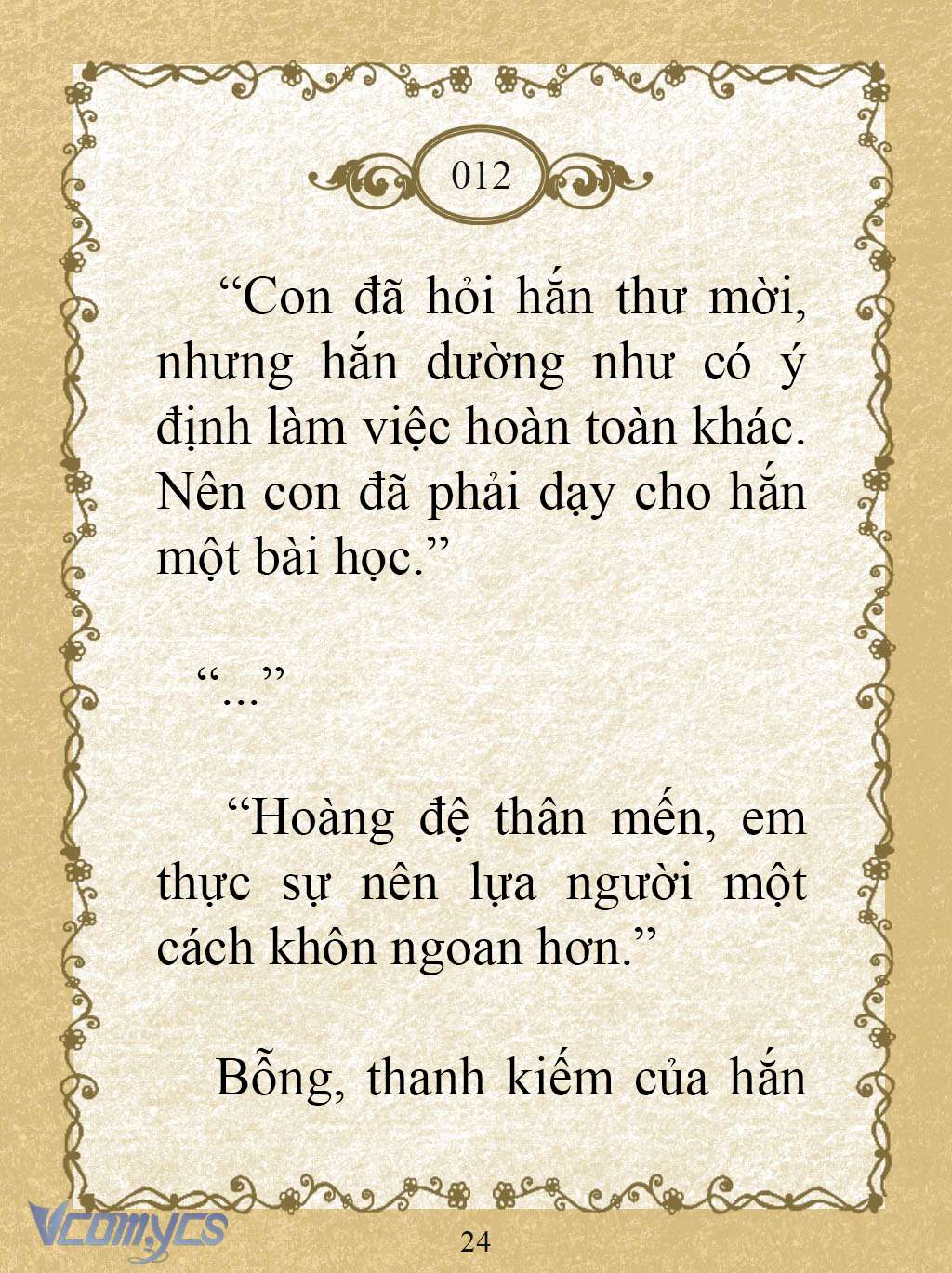 [Novel] Kẻ Phản Diện Được Định Phải Chết Chap 12 - Trang 2