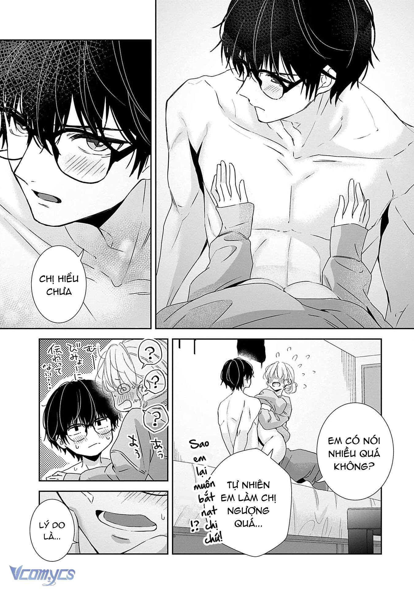 [18+]Bị Em Trai Nhà Bên Dụ Dỗ Rồi!!! Chap 7 - Trang 2