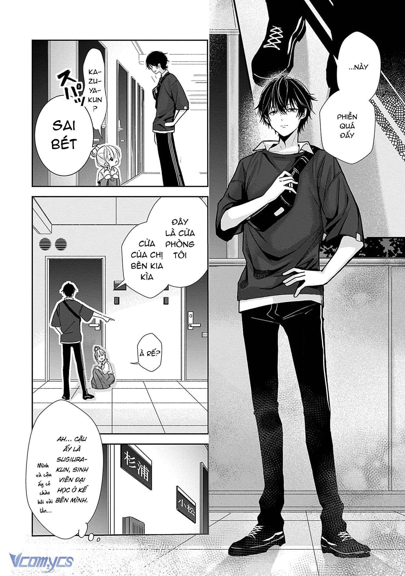 [18+]Bị Em Trai Nhà Bên Dụ Dỗ Rồi!!! Chap 1 - Trang 2