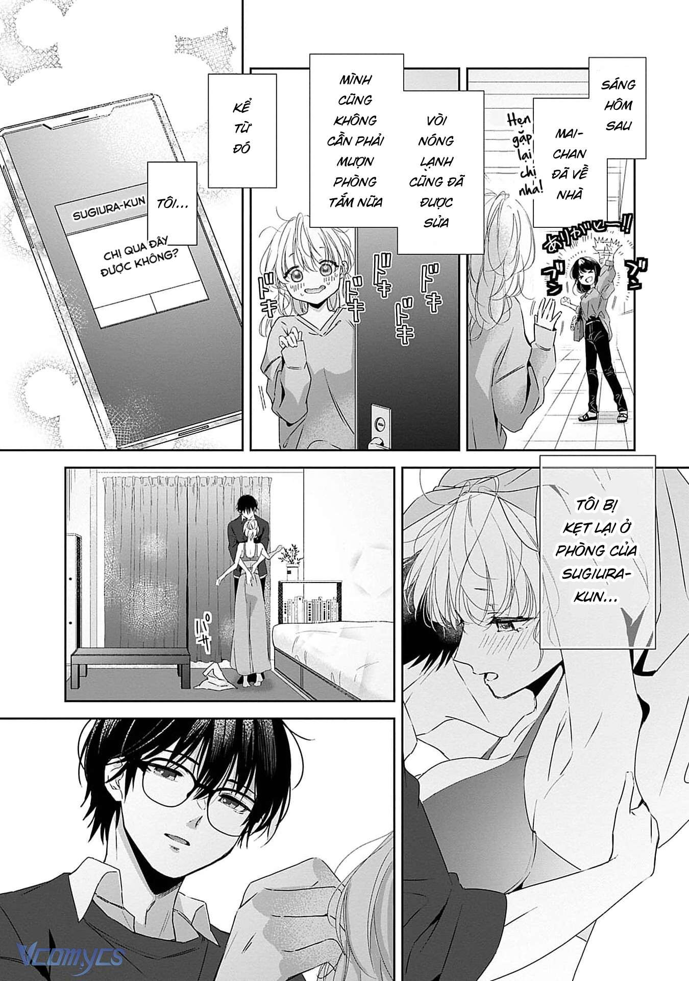 [18+]Bị Em Trai Nhà Bên Dụ Dỗ Rồi!!! Chap 7 - Trang 2