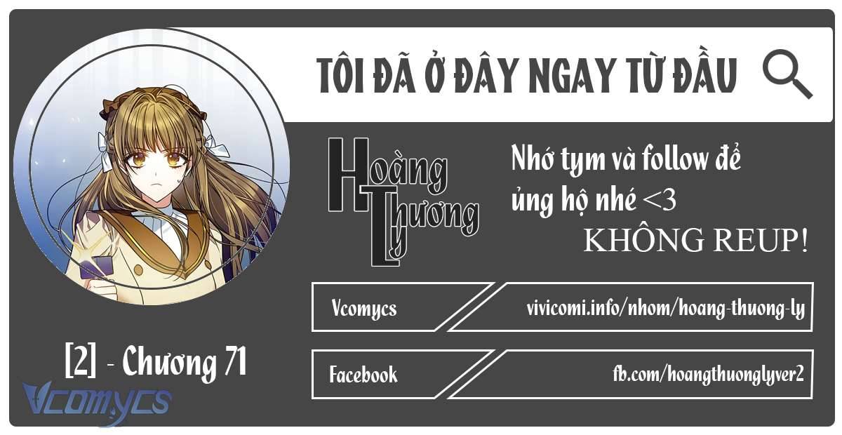 Tôi Đã Ở Đây Ngay Từ Đầu Chap 71 - Trang 2