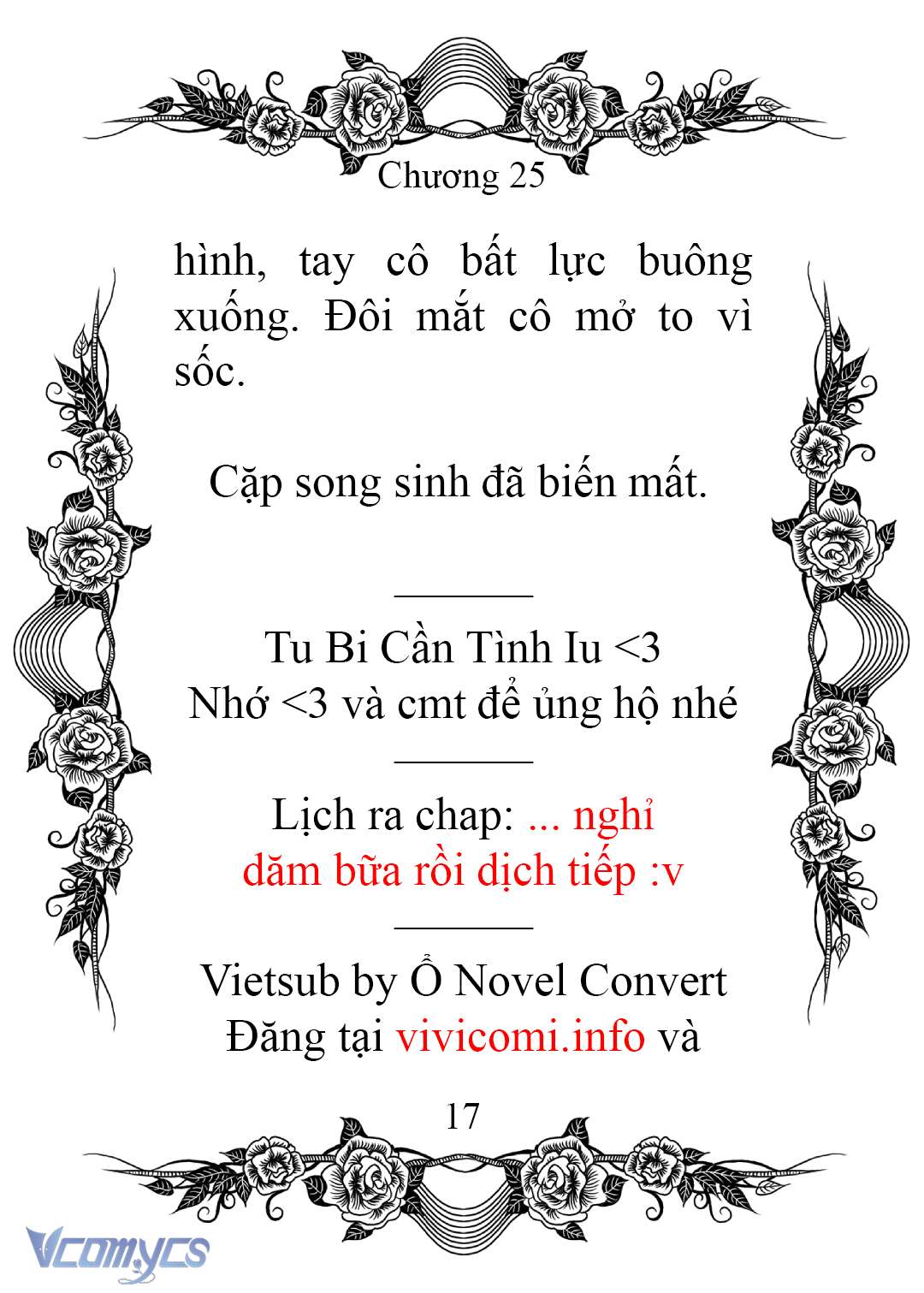 [Novel] Chào Mừng Đến Với Dinh Thự Hoa Hồng Chap 25 - Trang 2