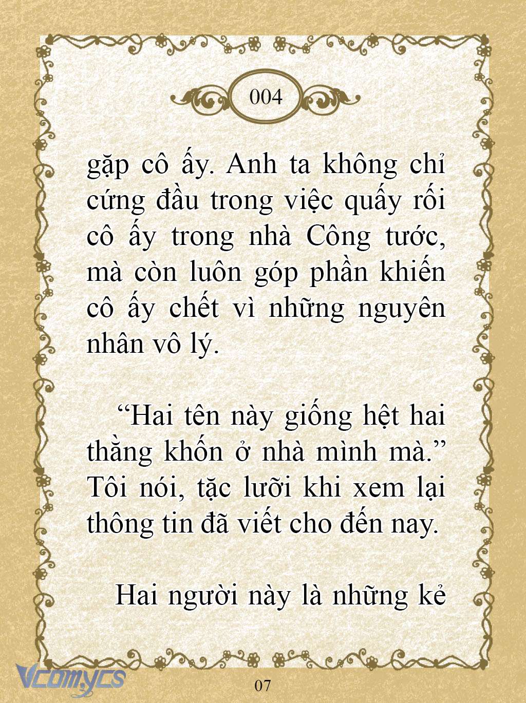 [Novel] Kẻ Phản Diện Được Định Phải Chết Chap 4 - Next Chap 5