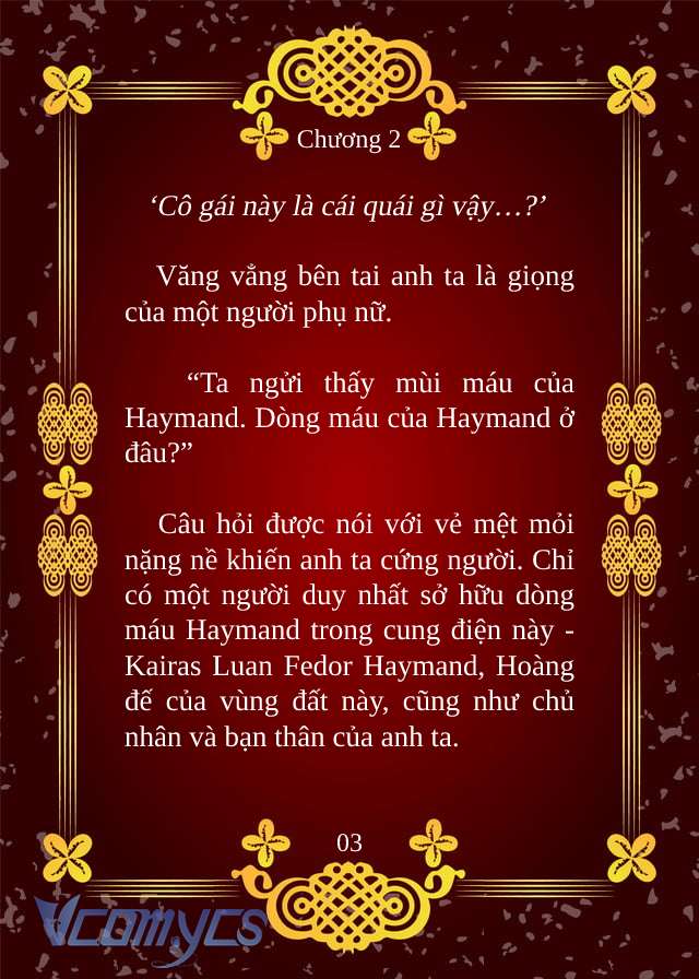 [Novel] Dòng Máu Của Haymand Chap 2 - Trang 2
