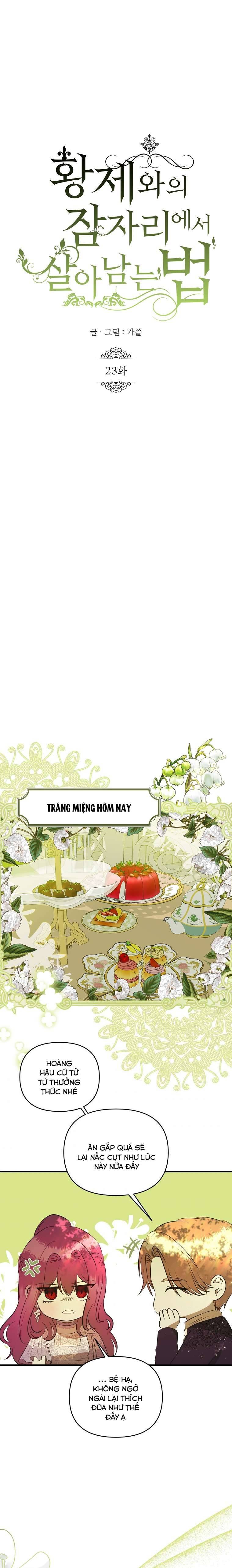 Phương Pháp Sống Sót Khi Phải Ngủ Cùng Hoàng Đế Chapter 23 - Trang 4